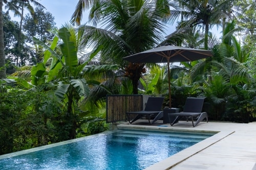 Ubud 1BR Suite | Kitchen & Serene Paddy Pool View