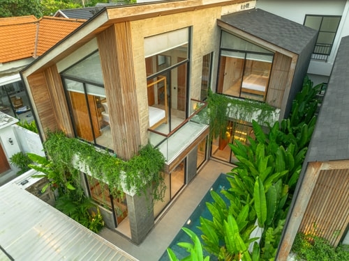 2BR Pool Bliss Canggu Villa | Sunset Balcony