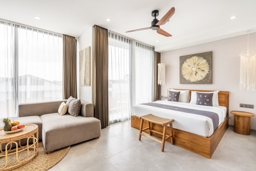 1BR Modish Canggu | Rooftop Gym, Sauna & Pool