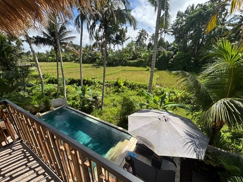 Modern 1BR Ubud Junior Suite | Balcony Paddy Views