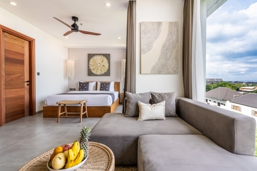 Canggu 1BR Suite | Rooftop Gym, Sauna & Pool