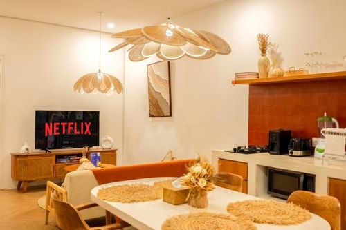 1BR Canggu Rooftop View Villa | Near Berawa Beach