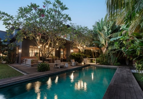 5BR Luxe Canggu Villa - Pool, Outdoor Spaces & Gym