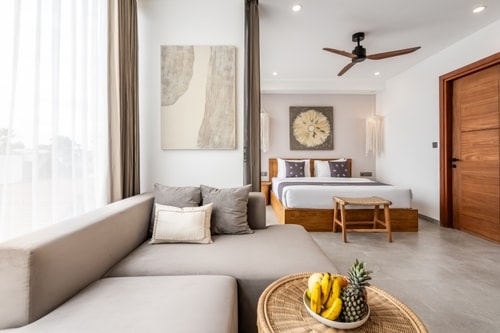 1BR Studio Canggu | Rooftop Gym, Sauna & Pool