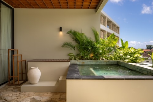 1BR Luxury Suites Canggu | Rice Field Balcony View