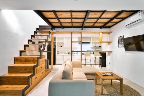 Canggu 1BR Stylish Apart | Balcony & Pool Access