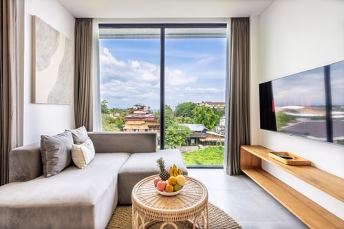 Canggu 1BR Oceanview Suite – Sauna, Pool & Gym