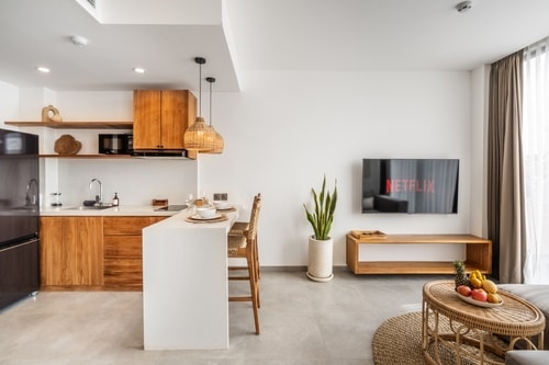 1BR Canggu Bliss | Pool & Ocean Rooftop Gym