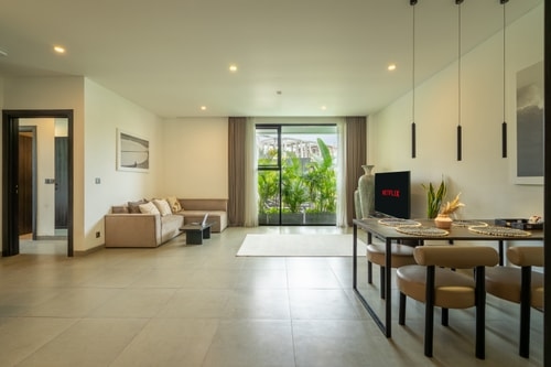 2BR Poolside Canggu | Yoga & Workspace, Near Beach