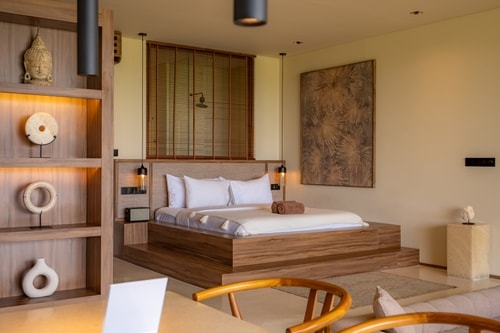 1BR Luxury Suites Canggu | Rice Field Balcony View