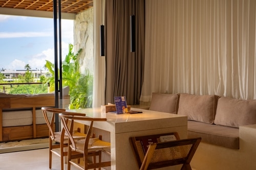 1BR Luxury Suites Canggu | Rice Field Balcony View