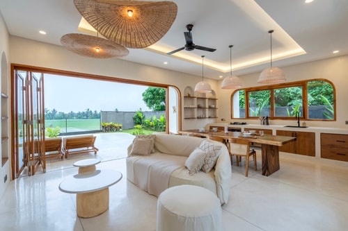 Pleasant 3BR Tabanan Villa w/ Pool & Paddy Views