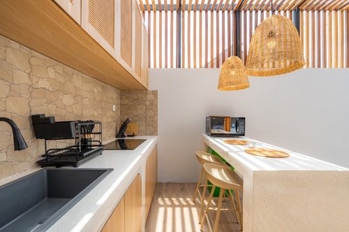 2BR Chic Ubud Open Living Villa with Pool & Bathub