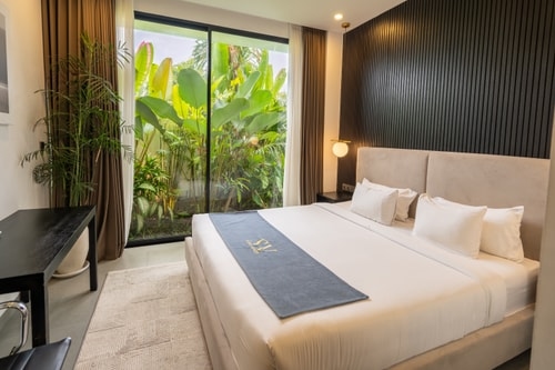2BR Private Pool Canggu Suites | Yoga & Workspace