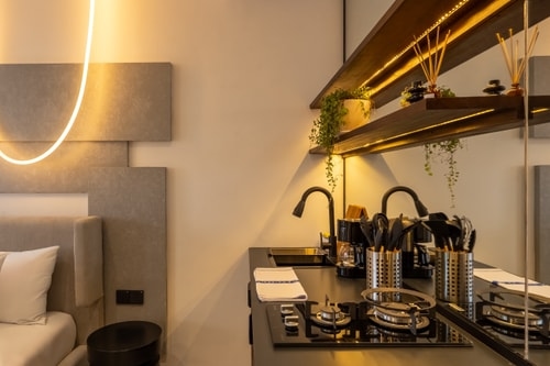 1BR Luxury Suite | Serene Poolside & Yoga Area