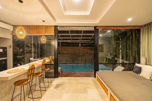 2BR Pererenan Haven | Sofabed, Pool & Balcony