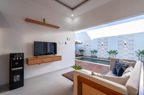 2BR Stylish Seminyak near Beach | Poolside Living