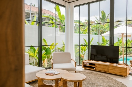 Ubud 2BR Chic Villa | Poolside Gazebo, Near Palace