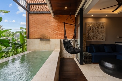 1BR Canggu Villa | Hammock Pool & Paddy Rooftop
