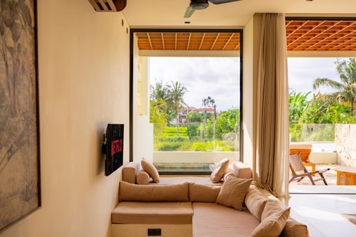 Elegant 1BR Canggu | Pool & Sunset Paddy Balcony