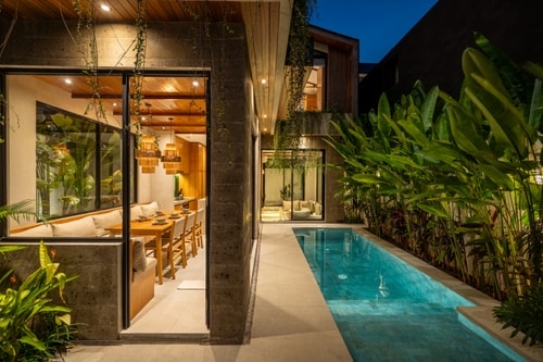 2BR Pool Bliss Canggu Villa | Sunset Balcony