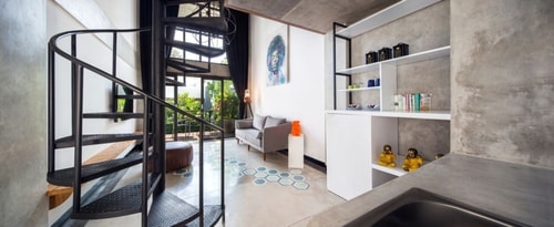 1BR Loft Seminyak Near Double Six | Pool Access