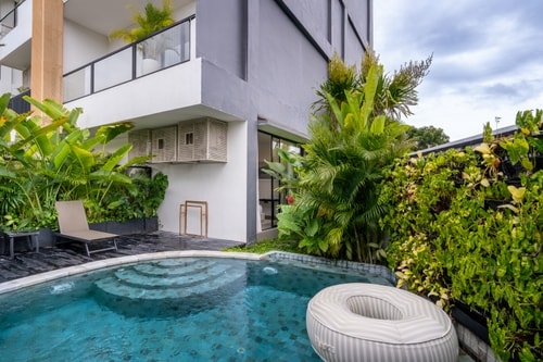 2BR Private Pool Canggu Suites | Yoga & Workspace