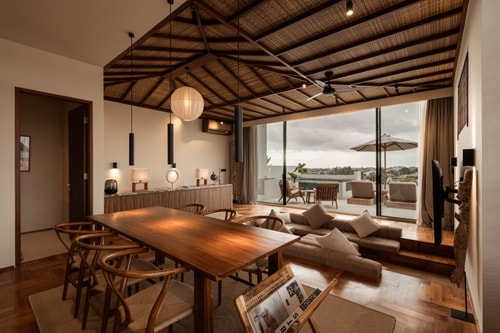 Canggu Refined 3BR Penthouse | Pool & Paddy Views