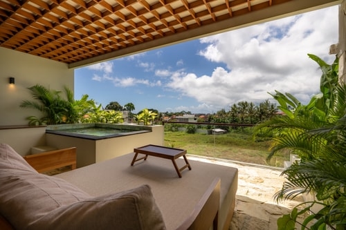 Elegant 1BR Canggu | Pool & Rice Fields Balcony