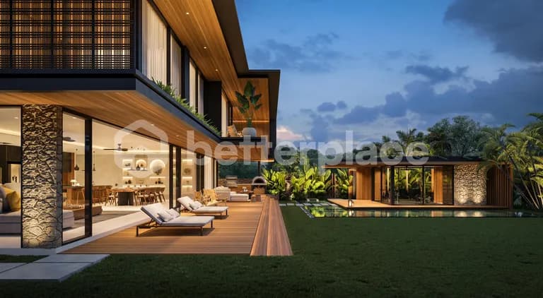 Seaside Elegance, Exquisite 4 Bedroom Villa with Rooftop Jacuzzi and Panoramic Views in Melasti