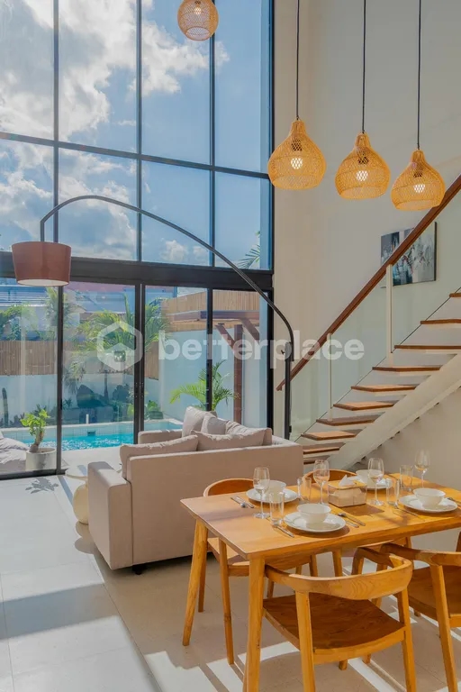 Charming Modern Tropical Villa 2 Bedroom in Prime Batu Bolong, Canggu – A Tranquil Haven with Ricefield and River View