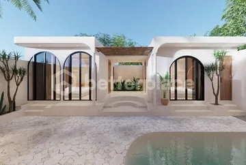 Business Profitable: Stunning Tropical Villa 3 Bedrooms for Sale Leasehold With Tulum Design In Padonan Canggu