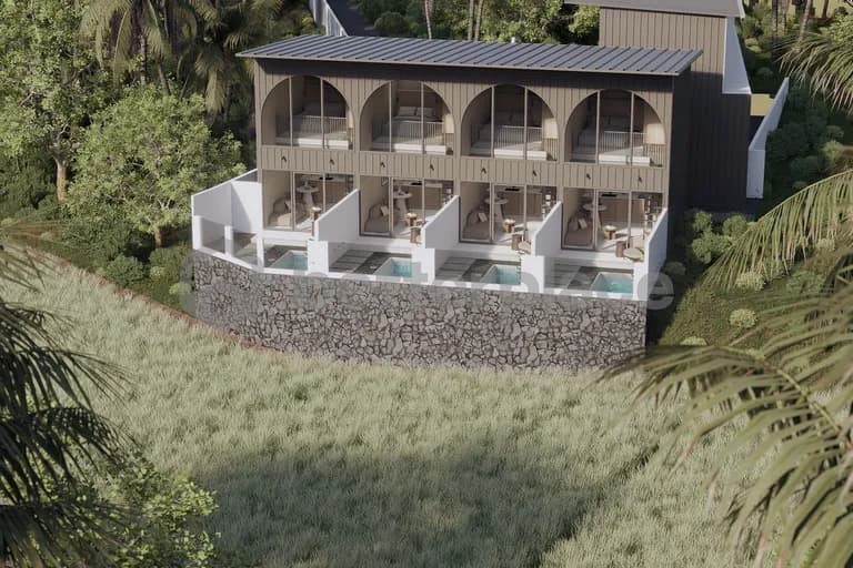 Serene Living in Babakan : Stylish 1-Bedroom Villa with Rice Field Views