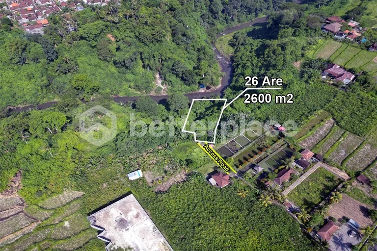 Riverfront Bliss Freehold Land: Design Your Dream Home in Bali’s Heart