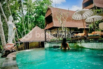 Freehold Jungle View Villa with Yoga Sala and Saltwater Infinity Pool in Ubud