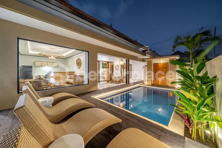 Modern Minimalist 2-Bed Villa for Rent in Canggu – Luxury Living Close to the Beach