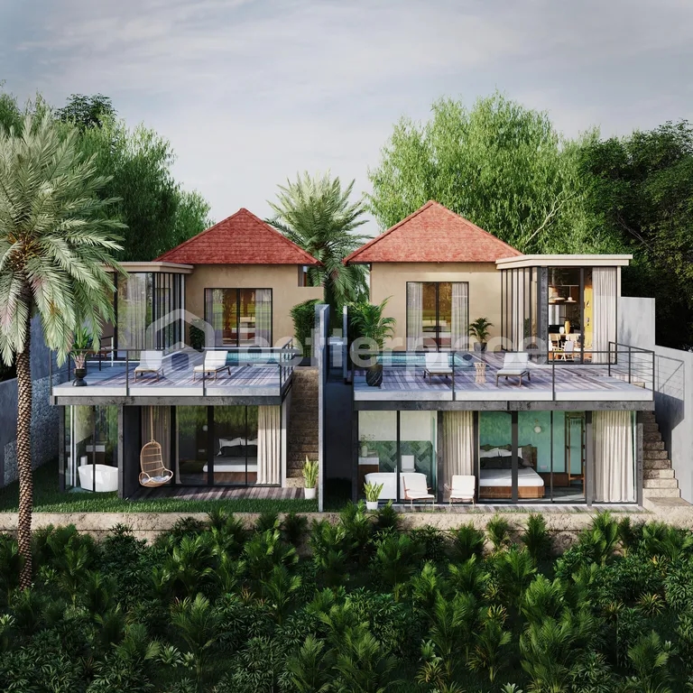 Ricefield View Modern Villa Off-Plan Sale Leasehold 2 Bedrooms in Centre of Ubud