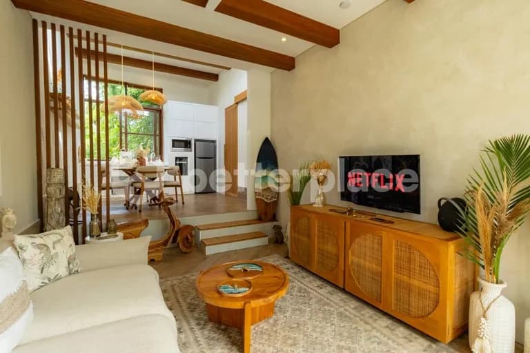 Modern Tropical Contemporary Villa in Prime Canggu Central 2 Bedrooms Walking Distance to the Beach