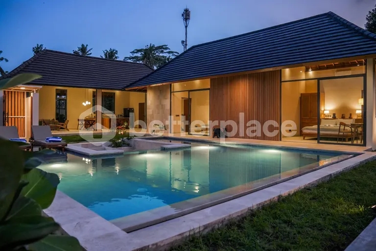 Tranquil Tropical Retreat: Fully Furnished 3-Bedroom Villa with Rice Field Views in Ubud, Bali – Ideal for Serene Living or Investment