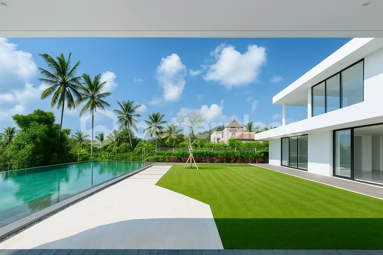 Elegant 4 Bedroom Villa with Panoramic Valley Views & Bali’s Largest Private Pool in Ubud