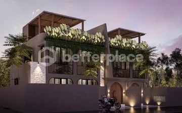 Modern Mediterranean-Style 3-Bedroom Villa in Ungasan with Rooftop Sea View