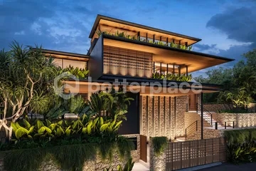 Seaside Elegance, Exquisite 4 Bedroom Villa with Rooftop Jacuzzi and Panoramic Views in Melasti