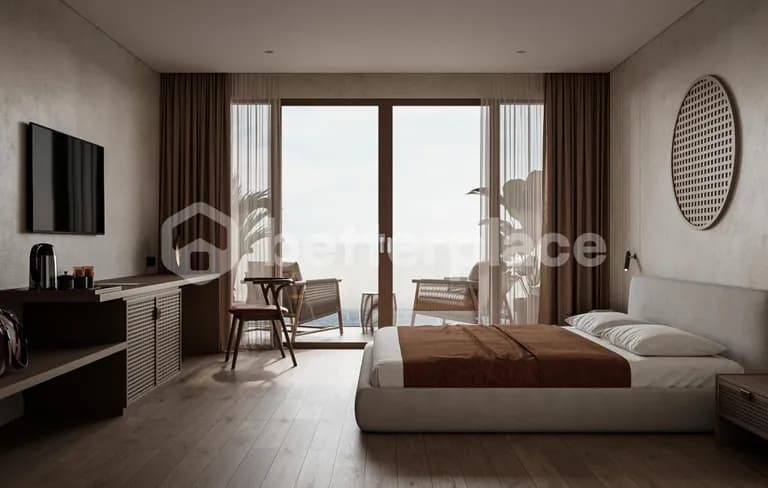 Elevated Beachfront Living in Uluwatu’s Melasti Paradise: A Luxury Leasehold Apartment with Sunset Views and World-Class Resort Amenities