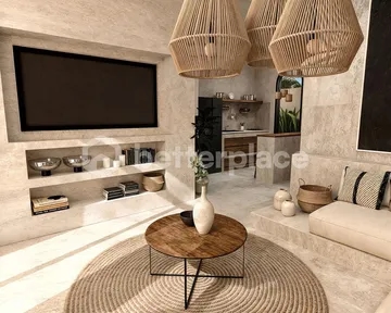 Claim Your Boho – Style Oasis: Kedungu 1-Bed Leasehold Villa with Rooftop Minutes from Pigstone Beach