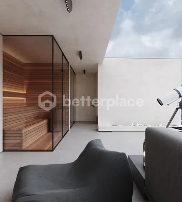 Futuristic 1BR Kintamani Villa with Sauna & Kinetic Roof