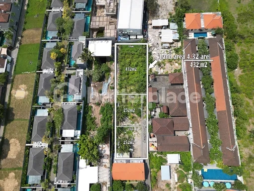 Prime Freehold 4.32 Are Land Investment in Petitenget, Bali