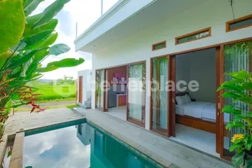 Peaceful Bali Retreat: Stylish 2-Bedroom Freehold Villa with Enclosed Living and Scenic Green Views