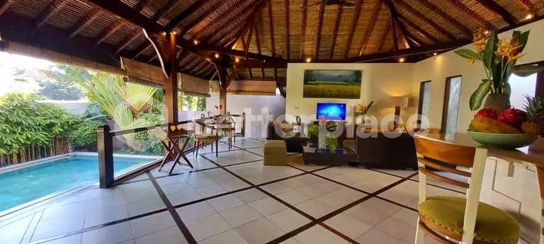 A Hidden Gem in Canggu – Stunning Tropical 3-Bed Villa with Open Living Pavilion, Enchanting Garden, and Timeless Balinese Soul