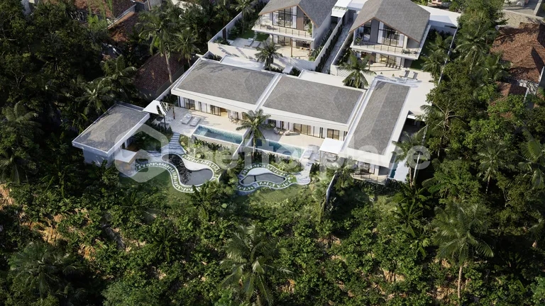 Luxury 2-Bedroom Cliffside Riverfront Villa with Rice Field Views in Ubud East