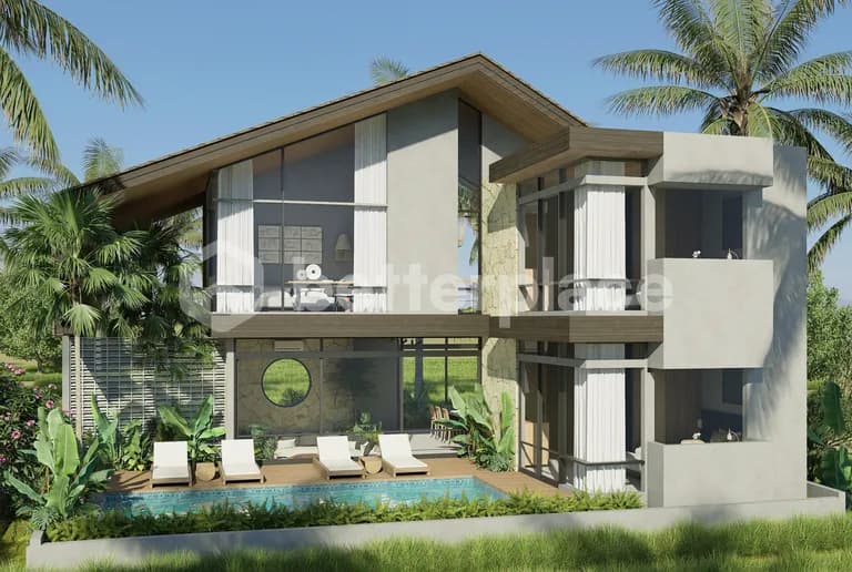 Spacious & Stylish Pererenan Villa with Breathtaking Rice Field Views